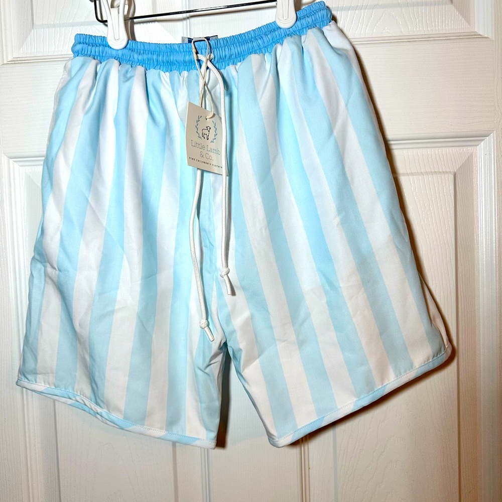 NWT Little Lamb Co swim trunks size 14‎ boys
